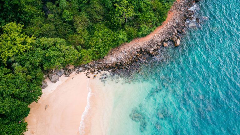 Aerial,View,Of,Surfers,Near,Hikkaduwa,Beach.,Hikkaduwa,,Sri,Lanka